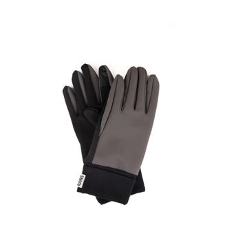 Rains Gloves, male, Gray, Size: M Grey Technical Touch Gloves