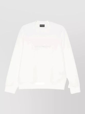 Emporio Armani ribbed cotton sweatshirt