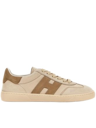 Hogan Light Brown Suede Low-Top Sneakers