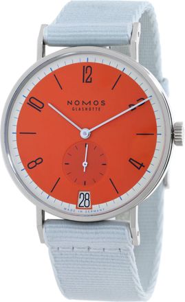 NOMOS Glash&uuml;tte Tangente Automatic Orange Dial Ladies Watch 179.S17