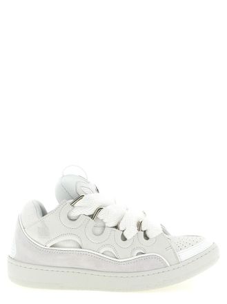 Lanvin White Solid Sneakers