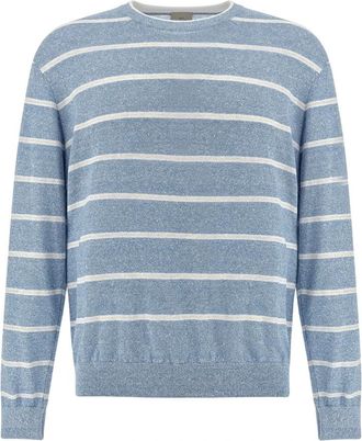 Paul & Shark Pull - Heren - Ronde hals truien - Blauw - L - Truien & Vesten