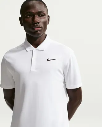 Nike Mens Court Dri-FIT Tennis Polo in White | DH0857-100