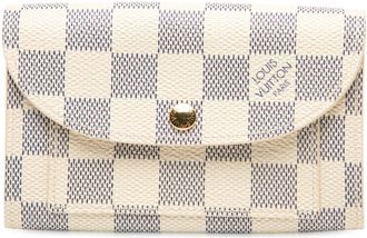 Louis Vuitton White Pvc Leather Long Wallet (Bi-Fold) (Pre-Owned)