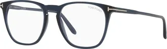 Tom Ford 52mm Round optical glasses in Blue at Nordstrom
