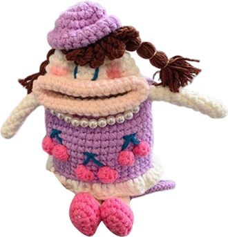 Generic Cell Phone Purse, Knitted Sausage Mouth Funny Pouch, Cartoon Phone Purse Shoulder Bag, Lightweight Carry Accessory for Daily Outings, Women Girls Outd