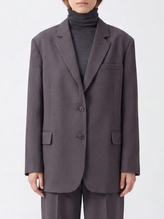 Frankie Shop Blazer monopetto corto con collo a rever e tasche con patta