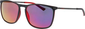 Jaguar 37629 Polarized 2100 Mens Sunglasses Black Size 57