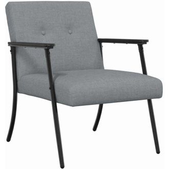 vidaXL Armchair Light Grey 59 x 75 x 78 cm Fabric vidaXL