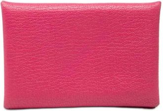 Herm&egrave;s Pre-owned Clutches, female, Pink, Size: ONE SIZE Pre-owned Leather Clutch