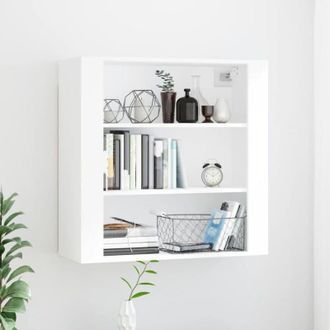 vidaXL vidaXL Mobile a Parete Bianco 80x33x80 cm in Legno Multistrato