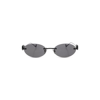 Valentino Garavani Ovale Randloze Zonnebril - unisex - Accessoires - Zwart - Maat: 53 MM