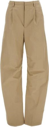 Maison Margiela Wide Trousers, female, Beige, Size: XS Tailored Wide Trousers