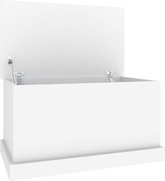vidaXL Storage Box White 70x40x38 cm Engineered Wood Vidaxl