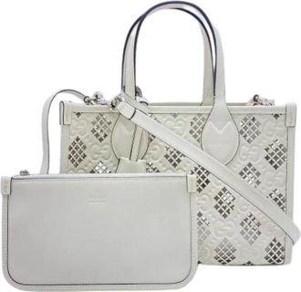 Gucci Pre-owned Vintage Tote Bag - Dames - Vintage Shopper - Wit - ONE Size - Leer - Vintage