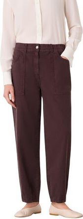 Whistles Tessa Casual Trouser in Brown at Nordstrom, Size 10