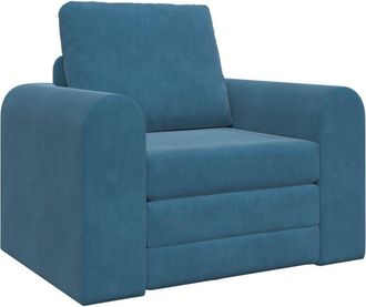 vidaXL Sofá cama Azul 98 x 71 x 83 cm Terciopelo Vidaxl