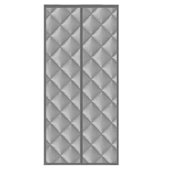 OEM Rideau De Porte - Algod&oacute;n Denso 140 X 200 Cm - Instalaci&oacute;n Sin Perforaci&oacute;n - Gris - Unidad