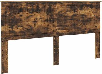 vidaXL Headboard with Headboard Smoked Oak 180 cm Engineered wood vidaXL