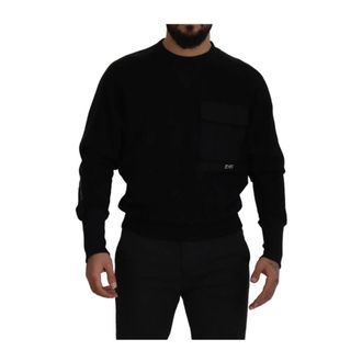 Dolce & Gabbana Heren, Truien, Zwart, Maat: XS Katoen