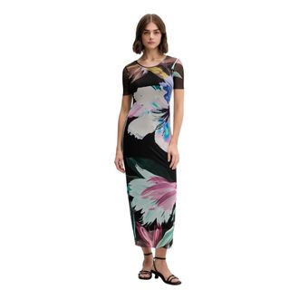 Desigual Bernadette Maxi Jurk - Dames - Maxi kleedjes - Veelkleurig - S - Polyester - Kleedjes