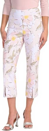 Frank Lyman Design Lyman Crop Pant In White Print