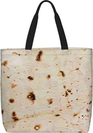 Generic Women Handbag Burritos Giant Flour Tortilla Taco Travel Tote Bag Reusable Casual Shopping Bags, For Work, Wedding, Christmas, School, Birthday