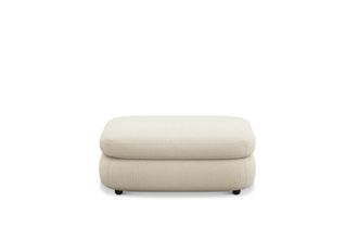 Castlery Fable Side Ottoman, Beige, Machine Washable, Ultra Deep Seats for Ottomans