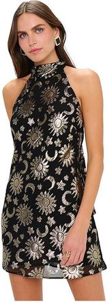 Show me your Mumu Lisa Mini Dress Womens Dress Celestial Shimmer Chiffon : MD, Polyester