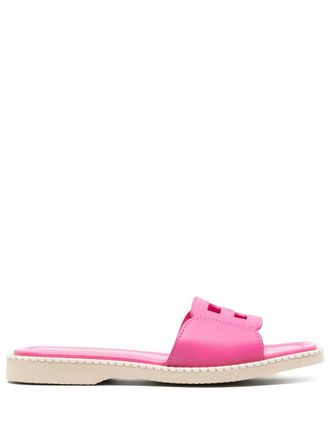 Hogan Sandali H638 con suola piatta - Rosa