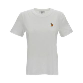 Maison Kitsun&eacute; T-Shirts, female, White, Size: XS Dreaming Fox T-shirt