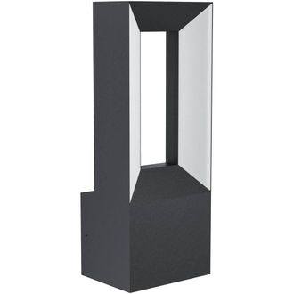 Loops Sleek Black LED Wall Light - Indoor Space Stylish Home Illumination