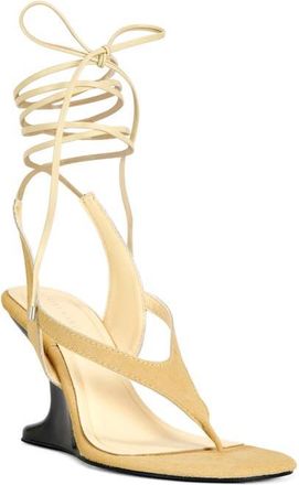 Azalea Wang Tamsie Floating Heel Sandal in Beige at Nordstrom, Size 7.5