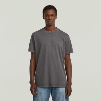 G-Star Overdyed Center Chest Loose T-Shirt - Zwart - Heren