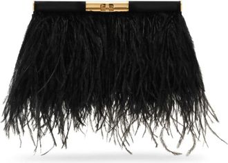Dolce & Gabbana Medium Marlene Schoudertas - Dames - Clutches - Zwart - ONE Size - Satijn - Tassen