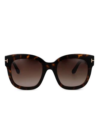 Tom Ford Eyewear cat-eye frame sunglasses - women - Acetate - 52 - Brown