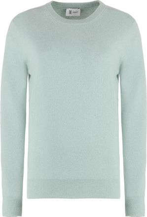THE (ALPHABET) Zijde Kasjmier Gebreide Trui - Dames - Cashmere truien - Groen - S - Kasjmier - Truien & Vesten