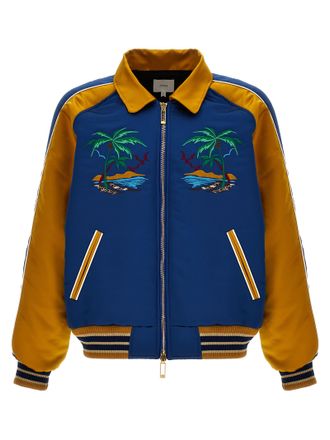 Rhude Mens Palm Eagles Souvenir Bomber Jacket
