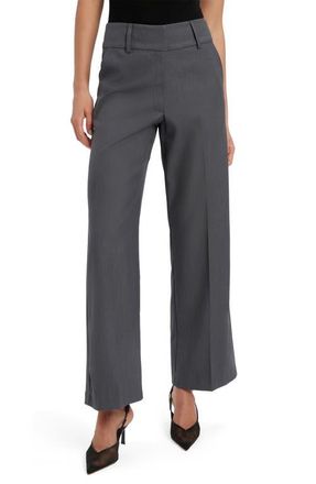 Bardot Maika Straight Leg Pants in Dark Grey at Nordstrom, Size 6