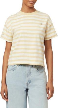 Scotch & Soda Boxy Yarn Dye Stripe T-Shirt in Yellow Stripe/sugar Swizzle at Nordstrom Rack, Size X-Small
