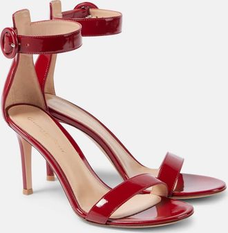 Gianvito Rossi Portofino 85 patent leather sandals