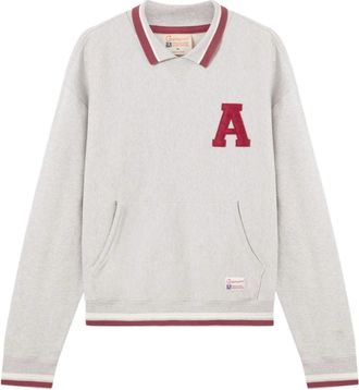 Champion Sudadera Modern Ametora Reverse Weave con cuello polo - Sweatshirts & Hoodies - Hombre - Gris - XS