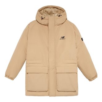 New Balance Windproof Down Jacket Asia Sizing Khaki AMJ23341-INC