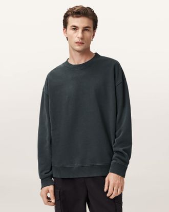 AllSaints Cotton Milo Oversized Cotton Sweatshirt, Size: XXL