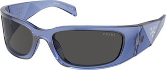Prada Dark Grey Wrap Mens Sunglasses PR A19S 15R5S0 60