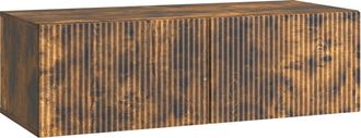 vidaXL Mueble Para Tv De Pared 98 X 41 X 30 Cm Roble Ahumado Vidaxl