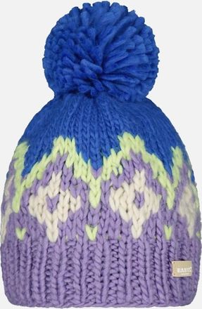 Barts Womens Barts Womens Curley Retro Wool Knitted Bobble Hat - Purple - Size: ONE size