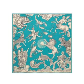 Inou&iuml; Editions Accessoires, Dames, Veelkleurig, ONE Size, Zijden Modal Vierkante Sjaal