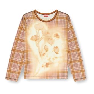 Diesel Tops, Heren, Geel, XL, T-Joy-Ls T-shirt