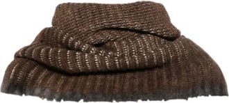 Avant Toi Scarf Hand Painted Destroyed Effect Neck-Warmer
